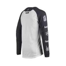 LEATT Gravity 2.0 MTB Shirt Weiß Atmungsaktiv Langarm TENCEL™