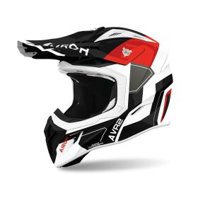 AIROH AVIATOR ACE 2 SHIELD Red Glossy Cross Helmet