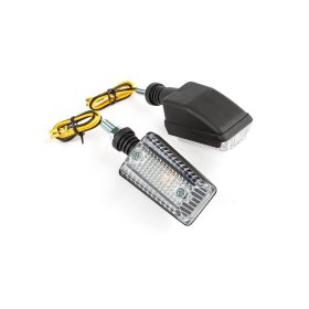Indicateurs Str8 Mini Rectangle V2 12V 10W Noir/Transparent