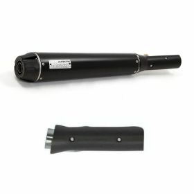 ARROW Rebel Slip-On Rennsportauspuff mit Carbon-Endkappe und Anschluss für Yamaha SCR 950