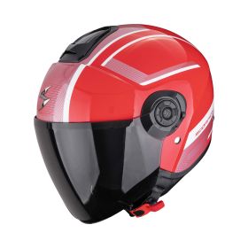 Casco jet urbano Scorpion EXO-CITY II Cosmos rosso argento