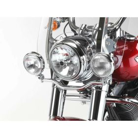 Support de phare chrome FEHLING pour Harley Davidson