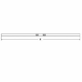 Manubrio cromato FEHLING Straight acciaio D.22,2mm 845mm