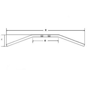 FEHLING Chromlenker Dragbar Stahl D.25,4mm 820mm