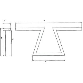 Manubrio cromato FEHLING Z-bar acciaio D.25,4mm 850mm