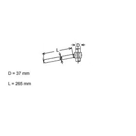 Semimanubri FEHLING acciaio cromati 22mm D.37mm