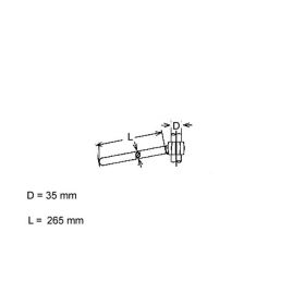 Semimanubri FEHLING acciaio cromato 22mm D.35mm