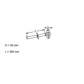 FEHLING chrome steel clip-ons 22mm D.38mm
