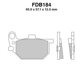 Motorrad bremsbeläge FERODO FDB184P