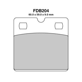 Plaquettes frein moto FERODO FDB204P