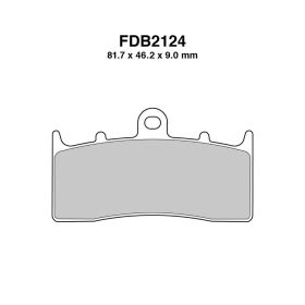 FERODO FDB2124ST Motorcycle brake pads