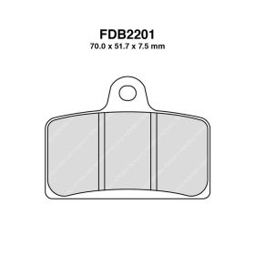 FERODO FDB2201ST MOTORCYCLE BRAKE PADS