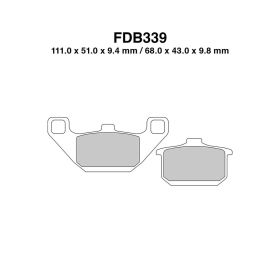 Plaquettes frein moto FERODO FDB339P