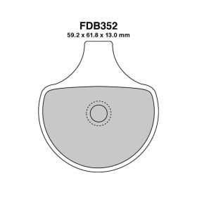Motorrad bremsbeläge FERODO FDB352P