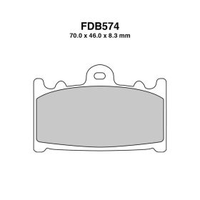 FERODO FDB574ST MOTORCYCLE BRAKE PADS
