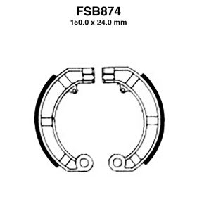Bremsbacken FERODO FSB874A
