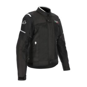 Giacca ACERBIS Dual Road poliestere omologata on road ruby lady nera/bianca