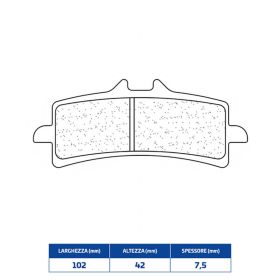 Plaquettes de frein avant CL BRAKES 1185C60 Racing paire