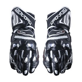 Motorcycle Gloves FIVE RFX1 Summer Leather Black White