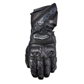 Motorrad-Handschuhe FIVE RFX3 Sommer Leder Schwarz
