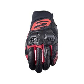 Guanti Moto FIVE SF3 Estivi in Pelle Nero Rosso