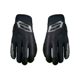 Motorrad-Handschuhe FIVE RS5 AIR Sommer Schwarz