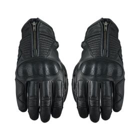 Motorcycle Gloves FIVE KANSAS Winter Leather Black