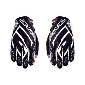 Motocross Gloves FIVE MXF PRORIDER S Summer Black White