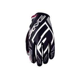 Motocross Gloves FIVE MXF PRORIDER S Summer Black White