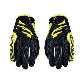 Motocross Gloves FIVE MXF3 Summer Black Fluo Yellow