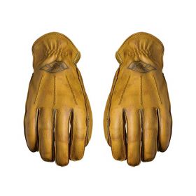 Motorcycle Gloves FIVE IOWA 66 Winter Leather Brush Gold
