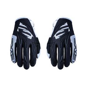 Kid Motocross Gloves FIVE MXF3 Summer Black White