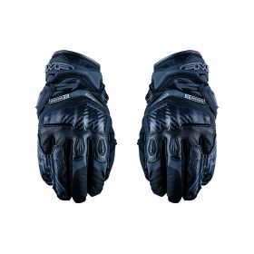 Motorrad-Handschuhe FIVE X-RIDER WP Winter Wasserdicht Leder Schwarz