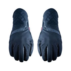 Guanti Moto Donna FIVE MILANO EVO WP Invernali Impermeabili Nero
