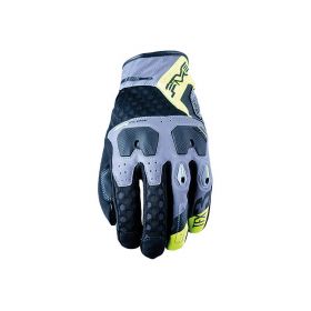 Motorcycle Gloves FIVE TFX3 AIRFLOW Summer Grey Fluoyellow
