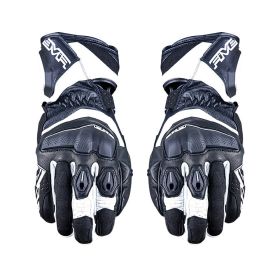 Guanti Moto FIVE RFX4 EVO Estivi in Pelle Nero Bianco