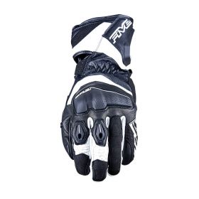 Motorcycle Gloves FIVE RFX4 EVO Summer Leather Black White