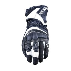 Guanti Moto FIVE RFX4 EVO Estivi in Pelle Nero Bianco