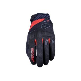 Motorcycle Gloves FIVE RS3 EVO Summer Black Red