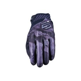 Motorcycle Gloves FIVE RS3 EVO Summer Graphics Camo Black