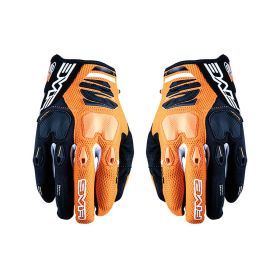 Guanti Motocross FIVE E2 Estivi Arancio Nero