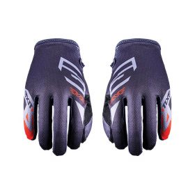 Motocross Gloves FIVE MXF4 Summer Scrub Grey Fluo Red
