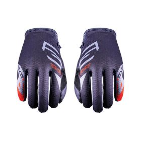 Motocross Gloves FIVE MXF4 Summer Scrub Grey Fluo Red