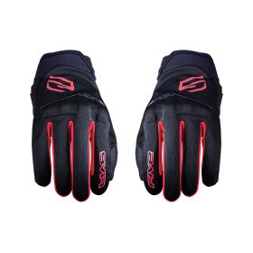Guanti Moto FIVE GLOBE EVO Estivi Nero Rosso