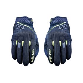 Motorcycle Gloves FIVE RS3 EVO AIRFLOW Summer Black Fluo Yellow