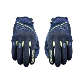 Guanti Moto FIVE RS3 EVO AIRFLOW Estivi Nero Giallo Fluo