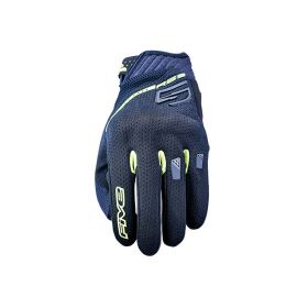 Motorcycle Gloves FIVE RS3 EVO AIRFLOW Summer Black Fluo Yellow