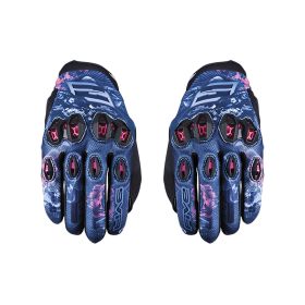 Guanti Moto Donna FIVE STUNT EVO2 Estivi Flowers Rosa