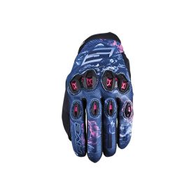 Guanti Moto Donna FIVE STUNT EVO2 Estivi Flowers Rosa