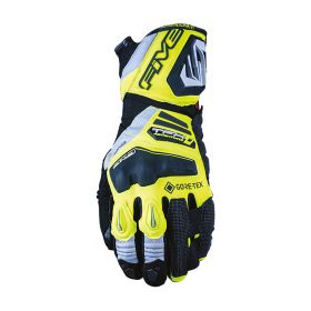 Motorrad-Handschuhe FIVE TFX1 GTX Sommer Wasserdicht Fluo Gelb Grau